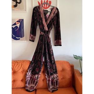One September by Anthropologie patterned jumpsuit